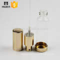 luxury aluminium cap 30ml glass tube perfume bottle